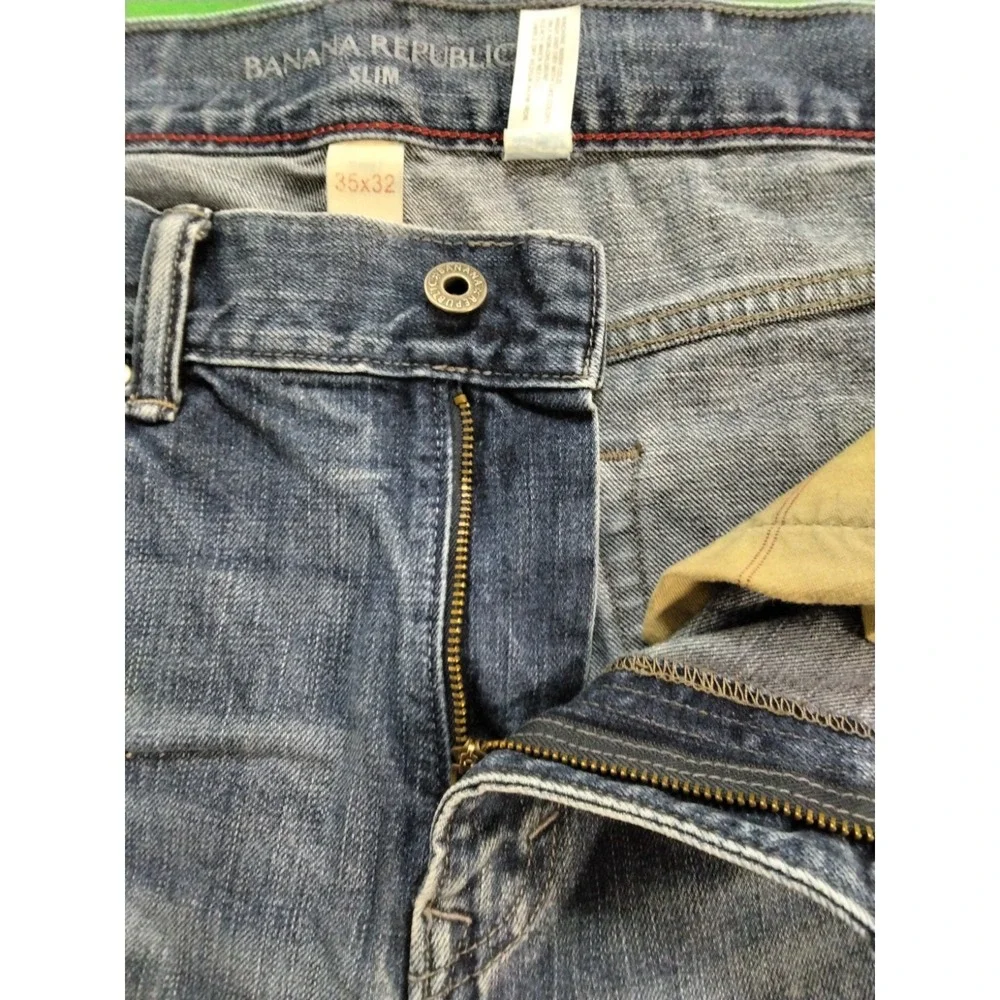 Banana Republic Jeans Mens 35x32 Straight Fit Denim Jeans